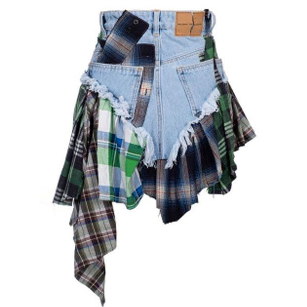 Upcycled Patchwork Skirt